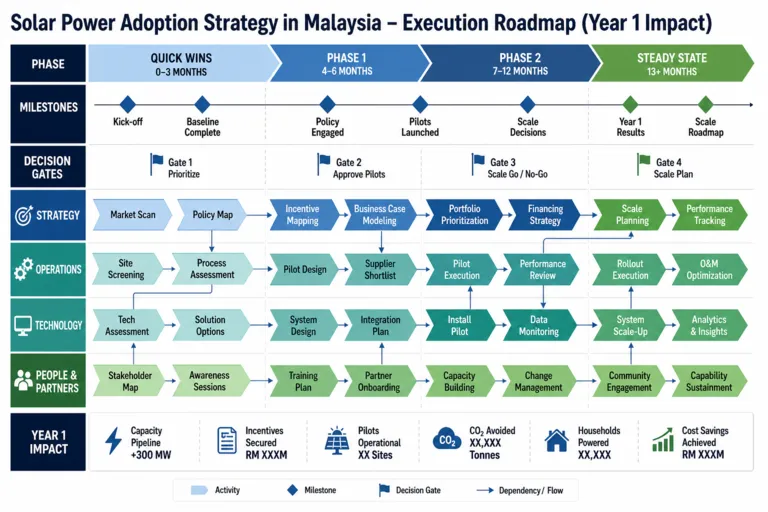 Roadmap — Renewable Energy Transition: Solar Power Adoption in Malaysia