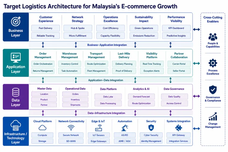 Architecture — E-commerce Boom: Adapting Logistics Infrastructure for Malaysia’s Online Retail Market