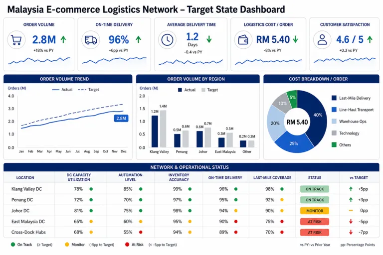 Dashboard — E-commerce Boom: Adapting Logistics Infrastructure for Malaysia’s Online Retail Market