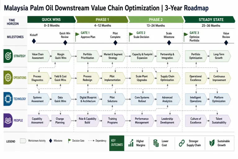 Roadmap — Palm Oil Downstream Value Chain Optimization in Malaysia