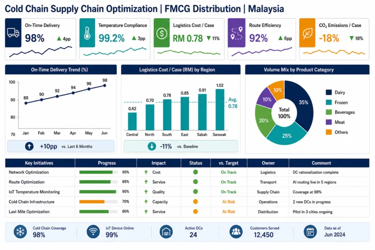 Dashboard — Cold Chain Optimization for FMCG Distribution