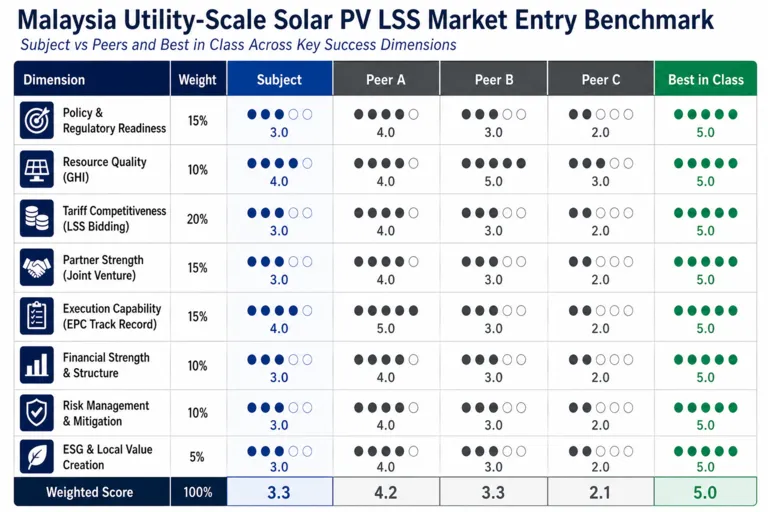 Benchmark — Utility-Scale Solar PV Market Entry in Malaysia