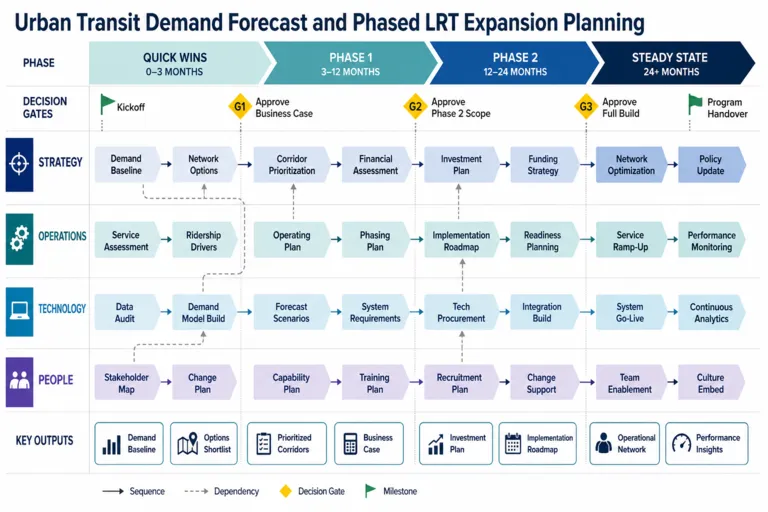 Roadmap — Urban Transit Demand Forecast for LRT Expansion